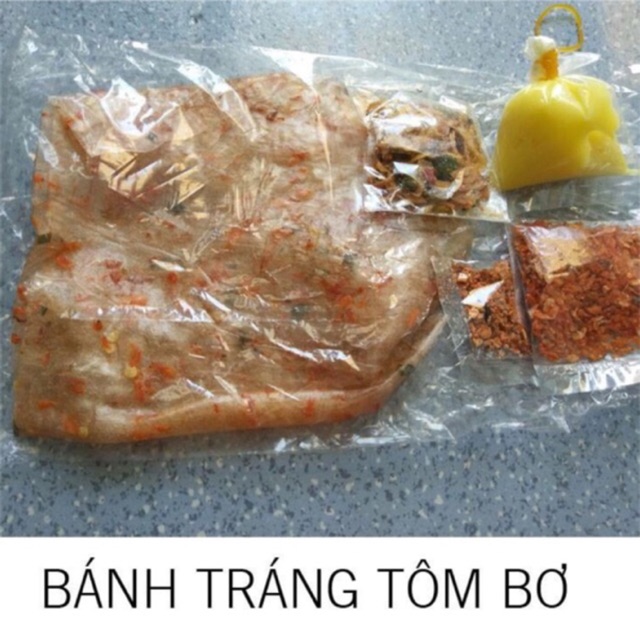Combo 10b Bánh tráng muối tôm bơ
