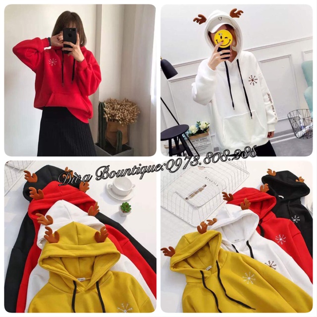 ÁO HOODIE NỈ BÔNG NOEL