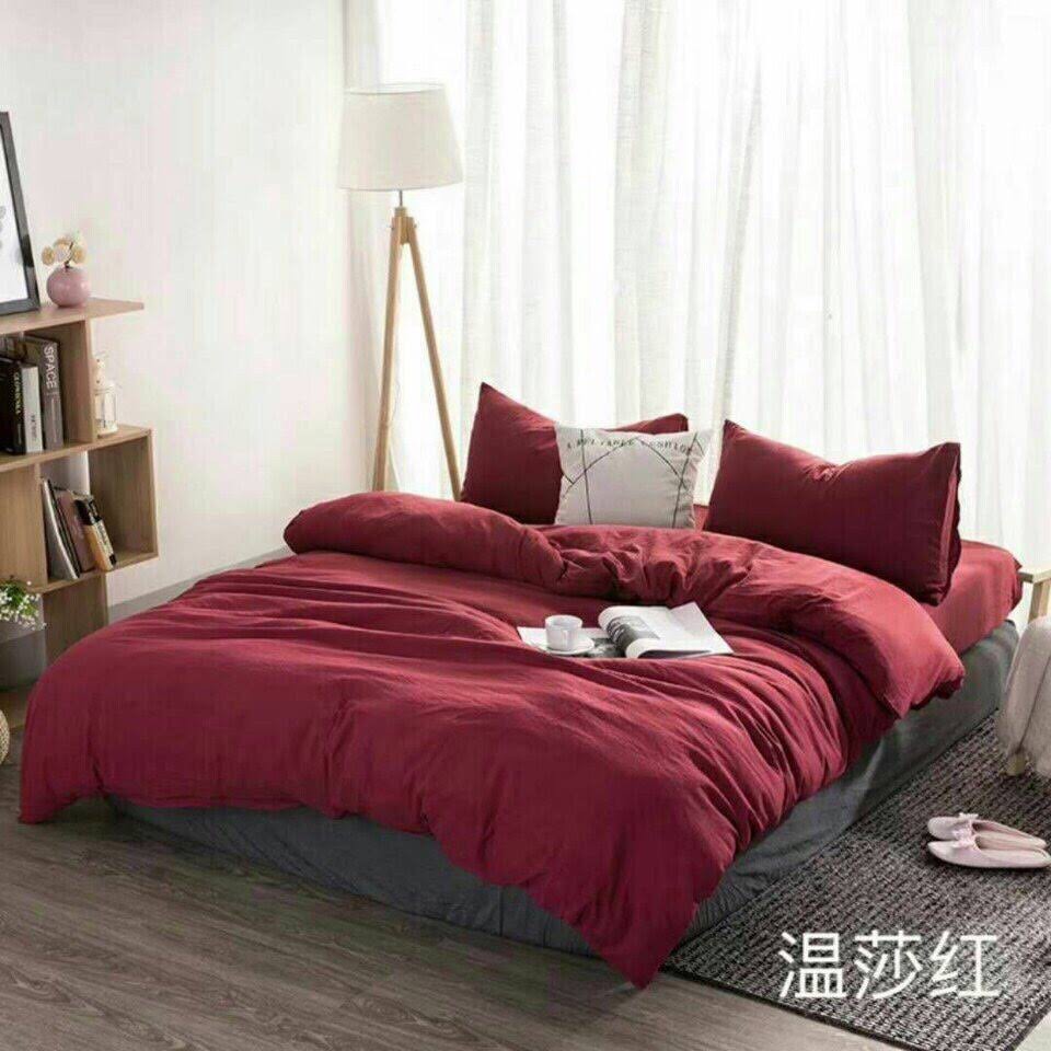 BỘ CHĂN GA VẢI ĐŨI 4 MÓN