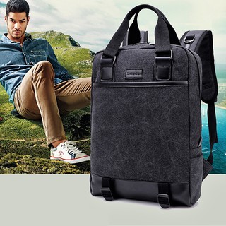 Balo du lịch vải CANVAS kiểu VINTAGE có ngăn chứa được laptop 15 inch