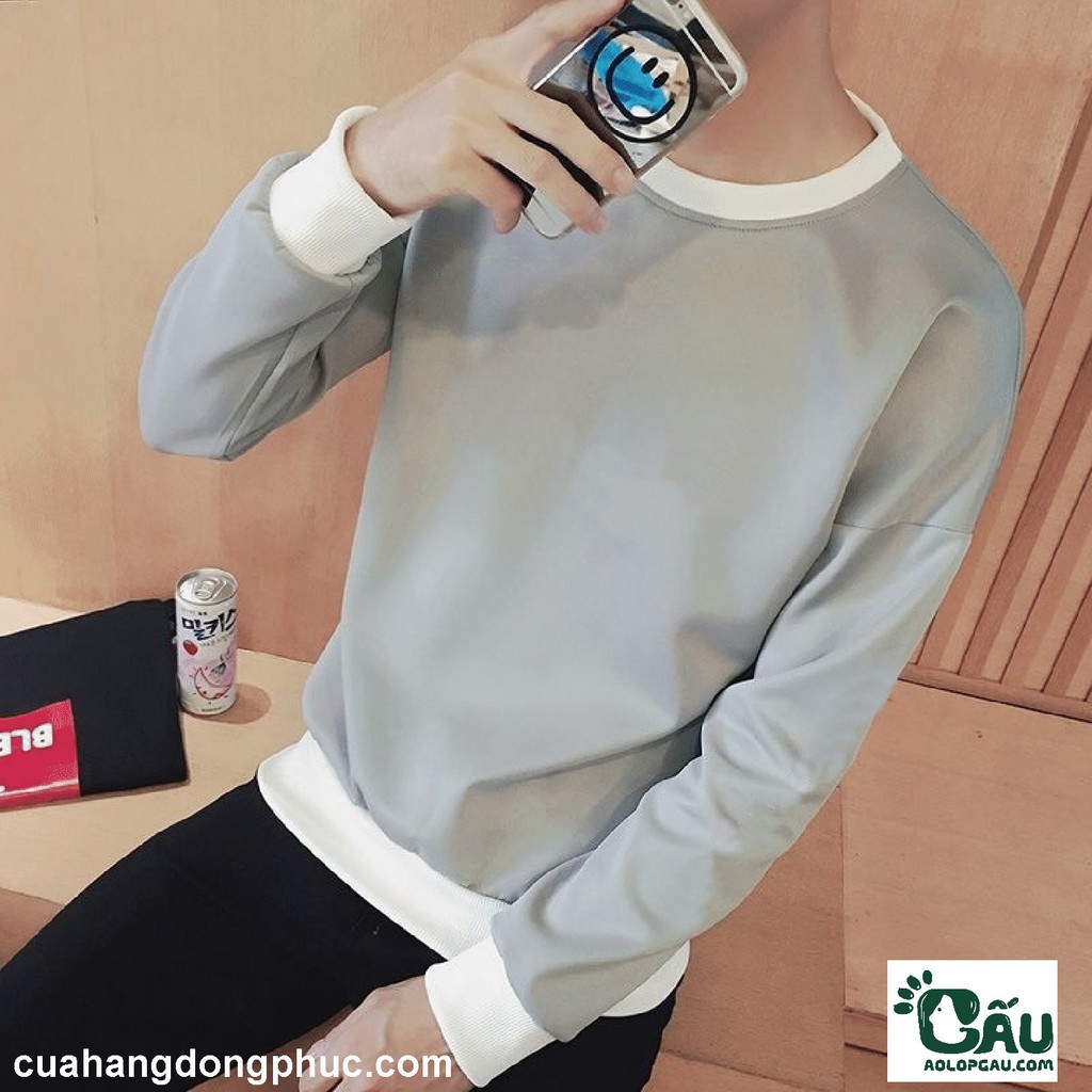 Áo sweater GẤU 194 vải thu đông co dãn, dày dặn mềm mịn form rộng phong cách Unisex - SW Morning | BigBuy360 - bigbuy360.vn