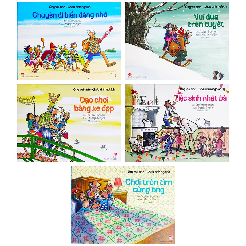Sách cho bé - Ông vui tính, cháu tinh nghịch trọn bộ 5 cuốn