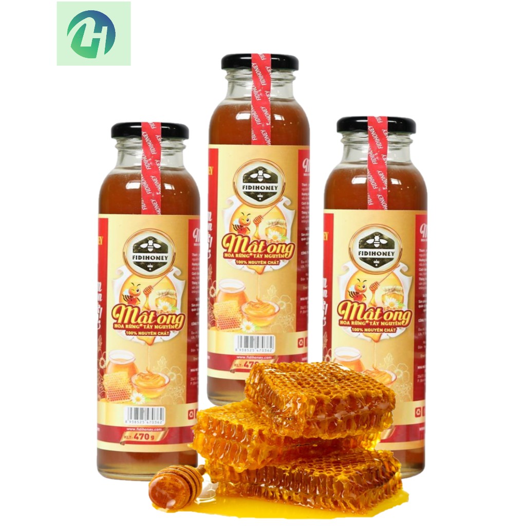 Mật Ong Hoa Rừng Tây Nguyên Fidihoney 470gr/chai