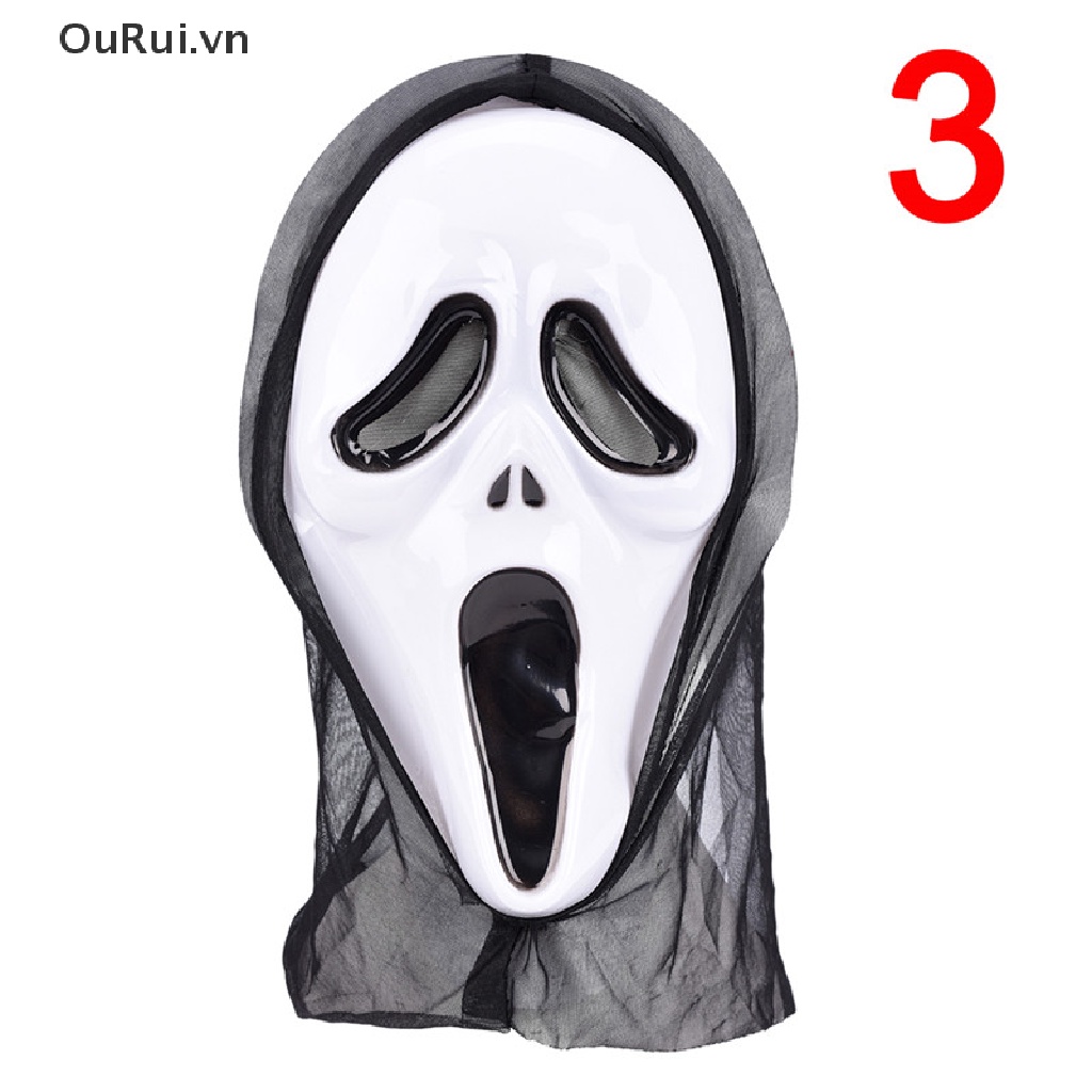 Mặt Nạ Hóa Trang Halloween Hình Ma Kem Đáng Sợ