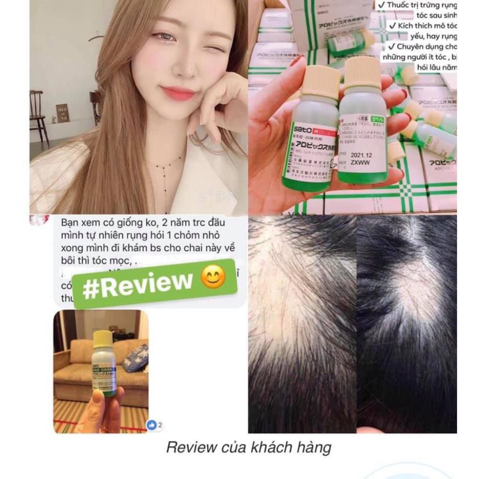 Thuốc Mọc Tóc  SATO Arovics Solutions 5% Nhật Bản 30ml Cải Thiện Tình Trạng Hói Đầu Rụng Tóc Thưa Tóc . | BigBuy360 - bigbuy360.vn