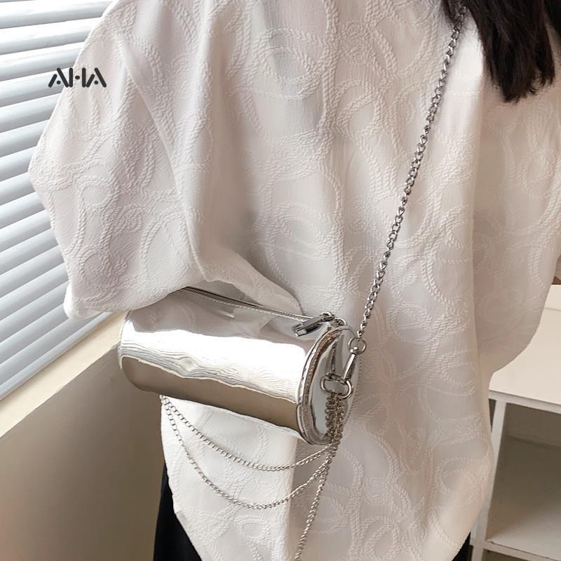 Túi xách AHA official phối dây xích đeo vai phong cách thời trang cao cấp cho nữ