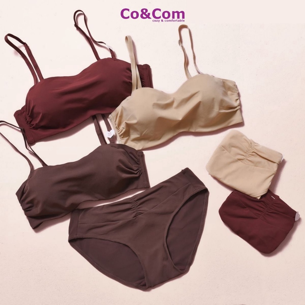 Bộ Đồ Lót Nữ Đúc Su Cao Cấp, Set Nội Y Sexy Co&Com BAN079N Chất Mềm Mát Co Giãn Thoải Mái | BigBuy360 - bigbuy360.vn
