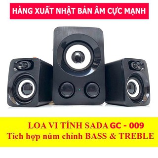 [SIÊU TRỢ GIÁ] Bộ 3 Loa Vi Tính Cao Cấp 2.1 - Âm Bass Hay - Nhỏ Gọn - Loa Máy Tính - Loa Máy Cây - Loa Q7 Màu Đen