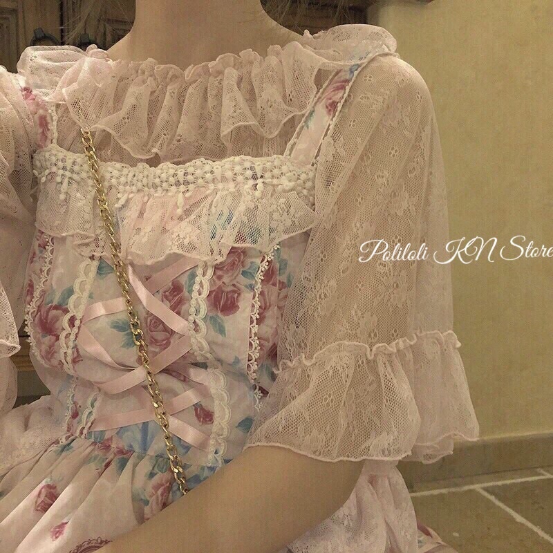 Áo  Blouse lolita voan ren