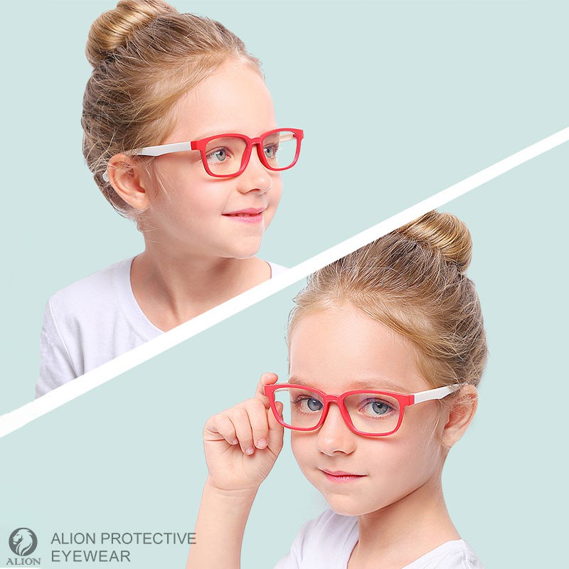 Mắt kính LUSEEN chống bức xạ ánh sáng xanh kèm hộp đựng bảo vệ cho trẻ em AG3201