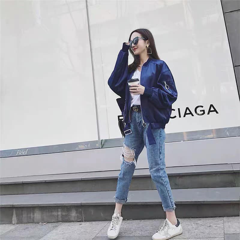 Quần jeans baggy Thái rách 1 gối 008 M_CHIBEST_JT008