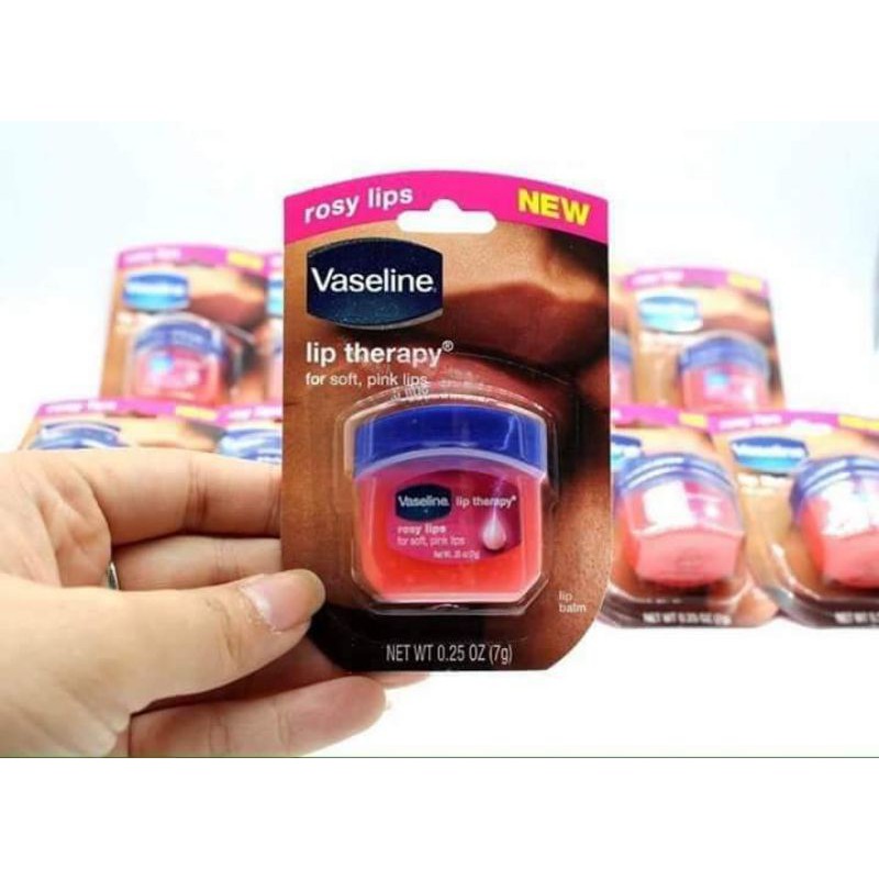 Vaseline dưỡng môi ❤️CHÍNH HÃNG👍 kem dưỡng ẩm môi chống nẻ, mùi hương nhẹ trọng lượng 7g, loại bỏ da chết như son dưỡng