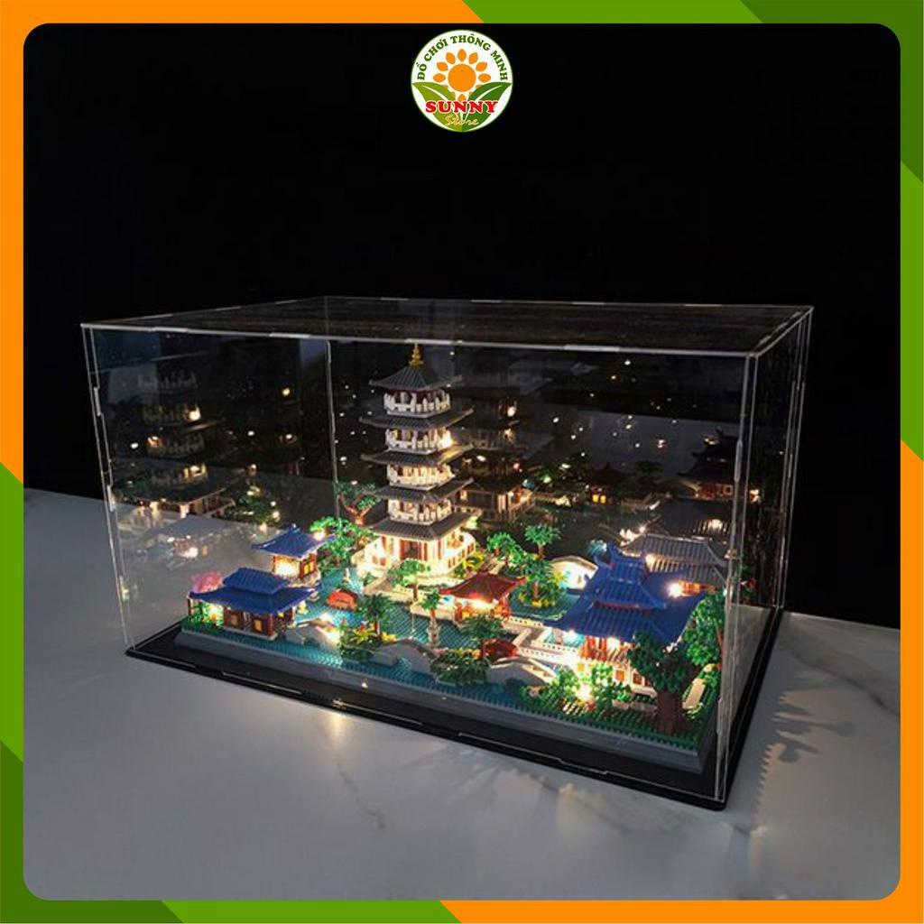 Mô hình lắp ghép 3D Công trình kiến trúc Tây Hồ Hàng Châu tuyệt đẹp - Kích thước: 43x27x31cm - 5186pcs - Sunny