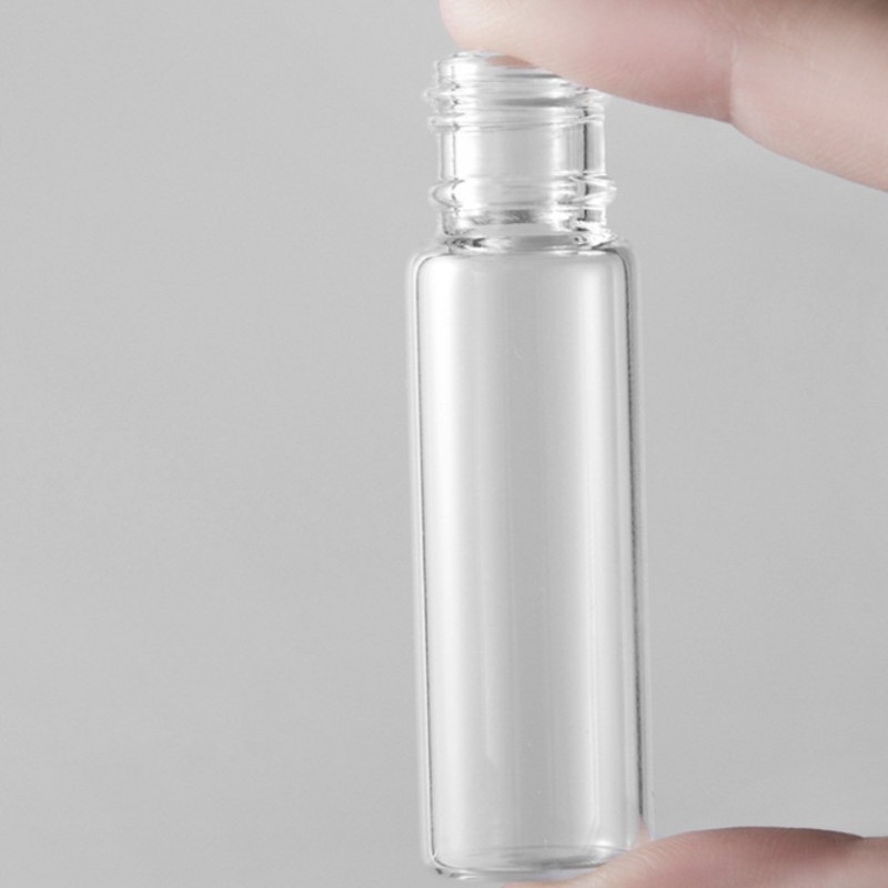Lọ thủ tinh đầu bi lăn trong suốt dùng để đựng mỹ phẩm nước hoa 5/10ml