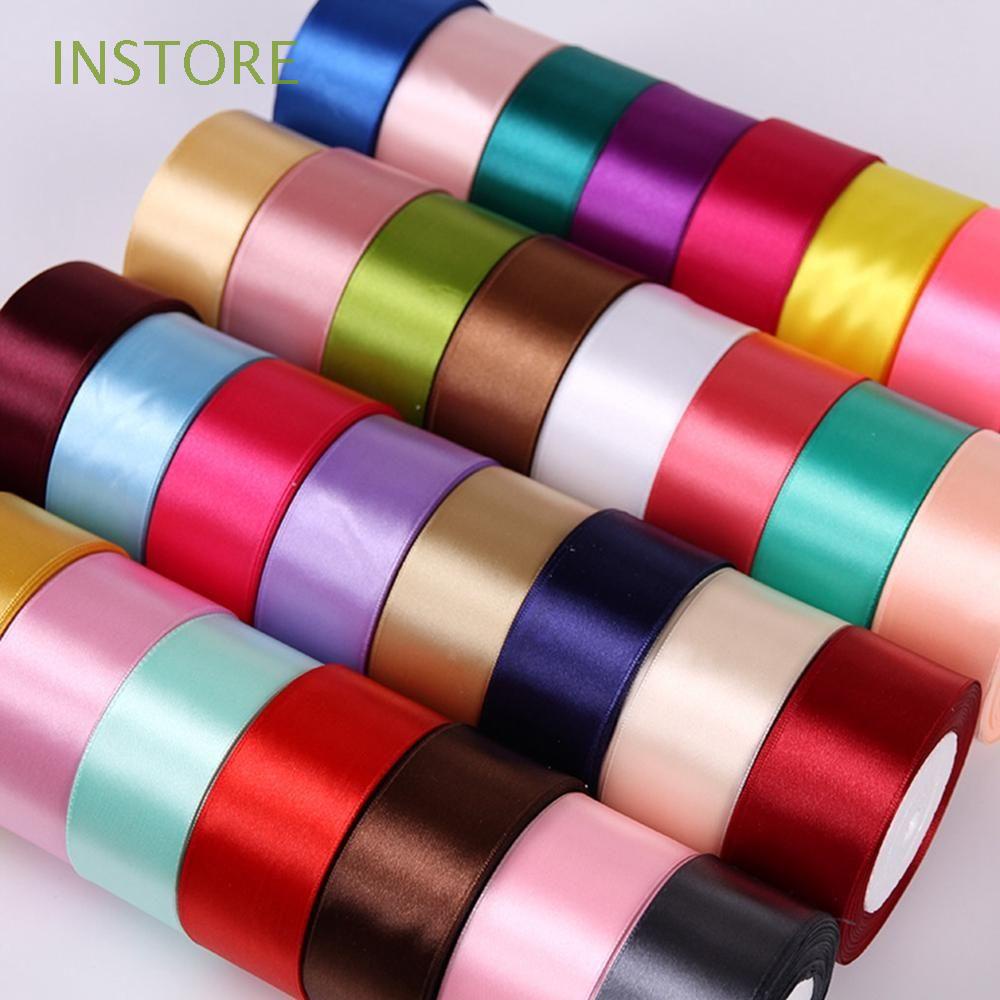 Cuộn Dây Ruy Băng Bằng Vải Satin 38mm Dùng Trang Trí Gói Quà Diy 25yards / Cuộn