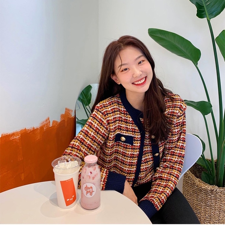 Áo khoác cardigan Pure Cube dệt kim thiết kế xinh xắn thời trang cho bạn gái