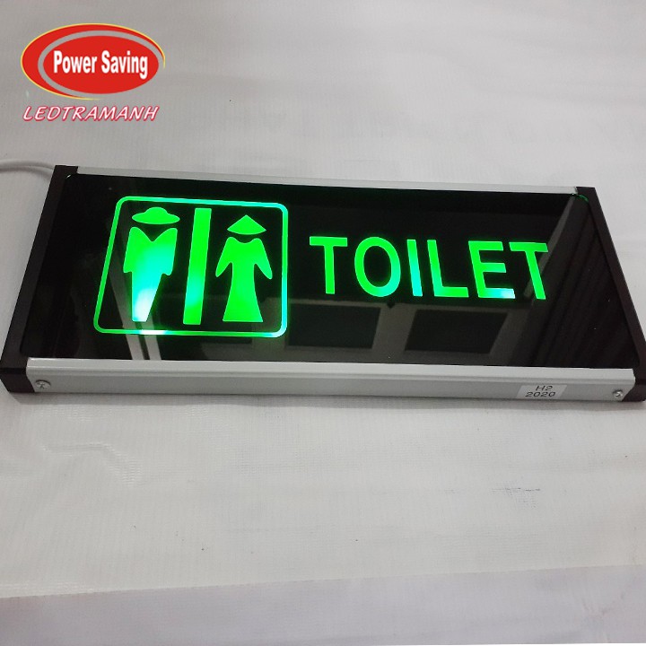 Bảng đèn led Toilet - WC 2 mặt