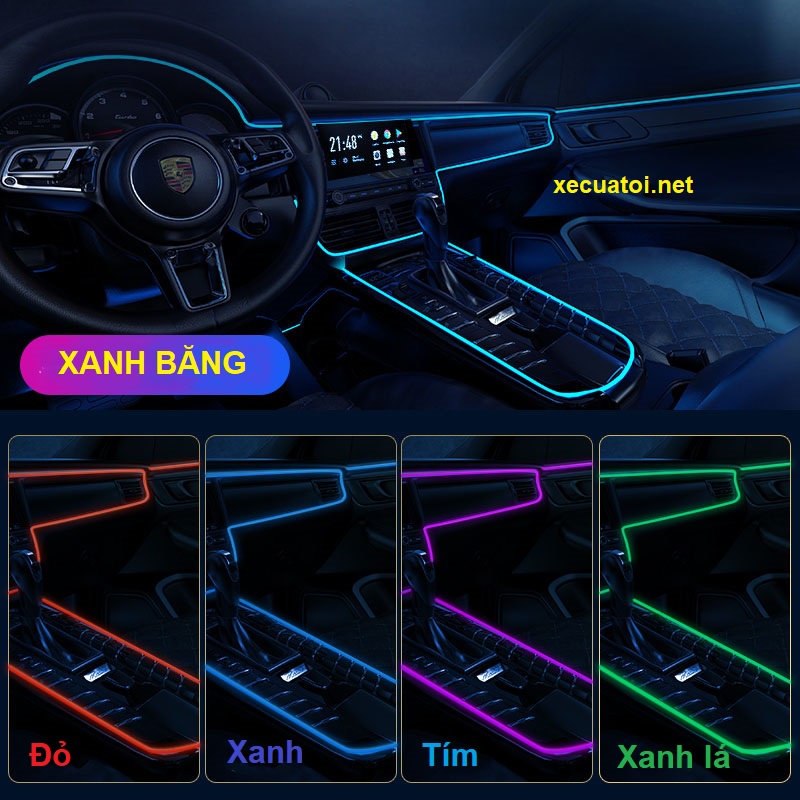 Đèn LED viền trang trí Táp lô xe hơi - Dải LED trang trí nội thất ô tô