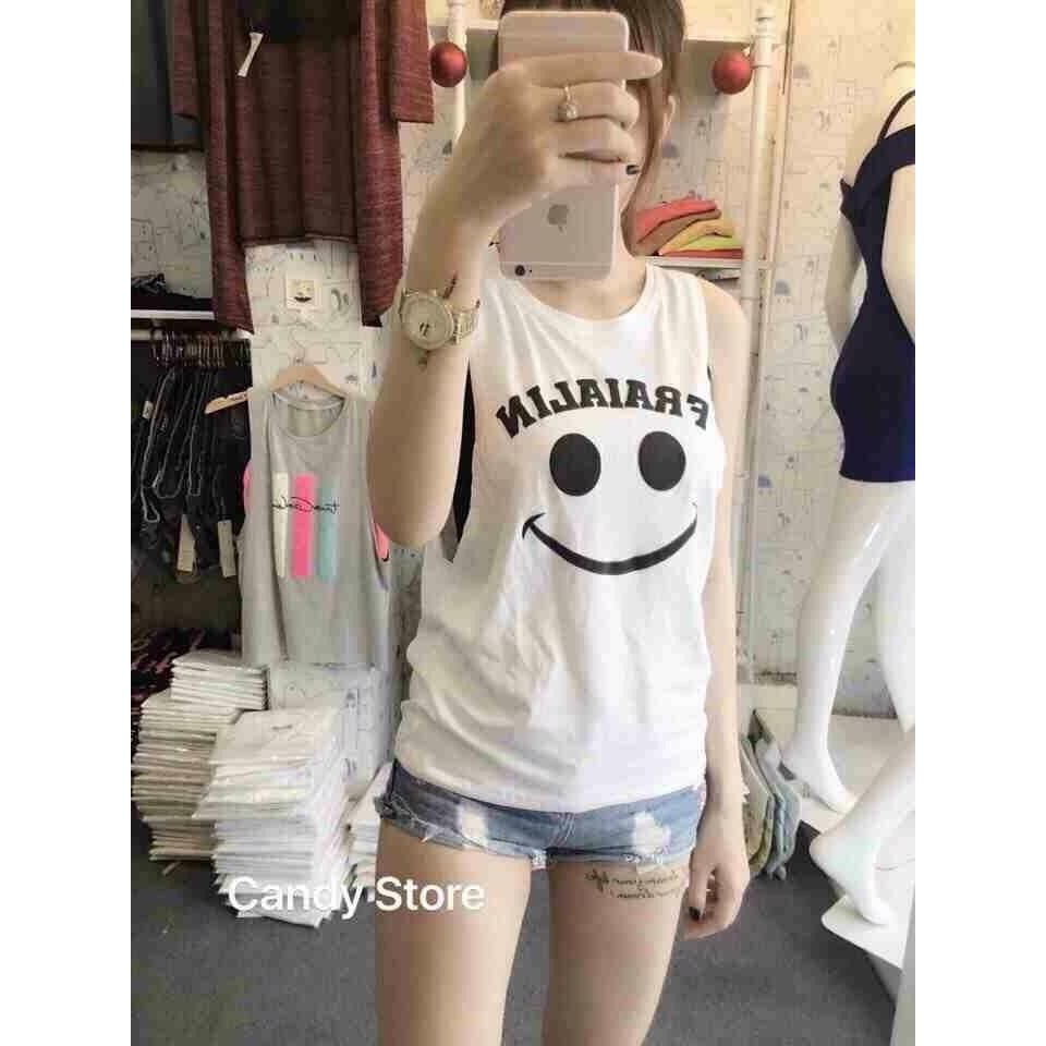 ÁO THUN BA LỖ NỮ MẶT CƯỜI | BigBuy360 - bigbuy360.vn