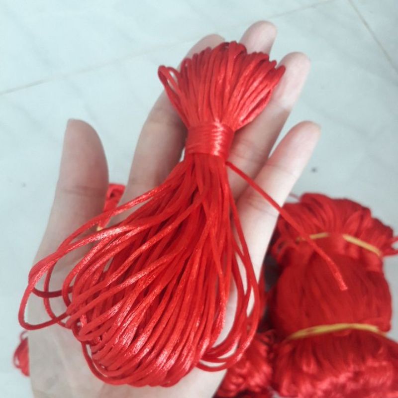 Bó 5-20 met dây tim  size 1.5mm đan vòng handmade