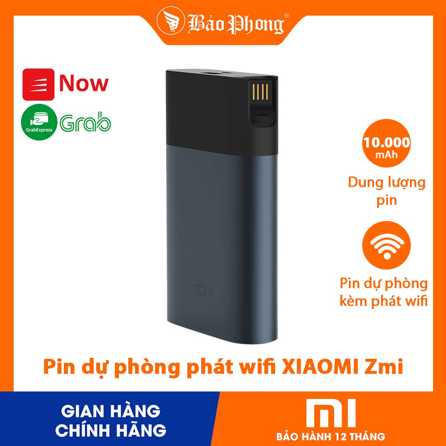 Pin dự phòng phát wifi XIAOMI Zmi 4G Wireless Router Power Bank 10000 mAh- Chính hãng