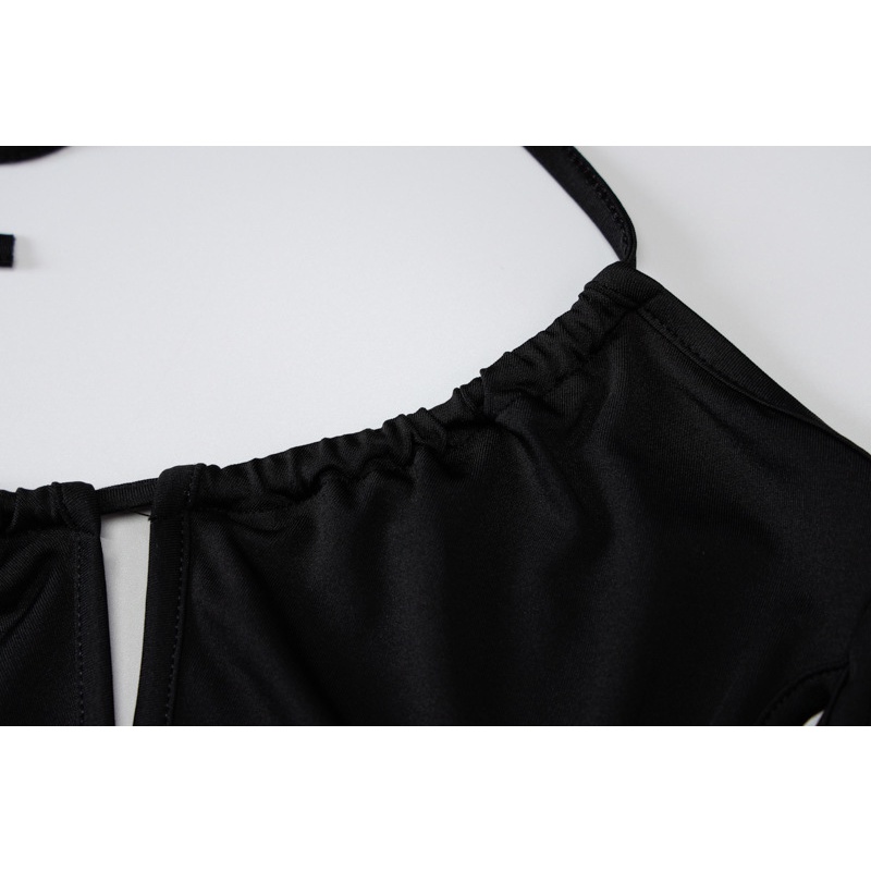 Áo Thun Tay Dài Thiết Kế Hở Lưng Quyến Rũ