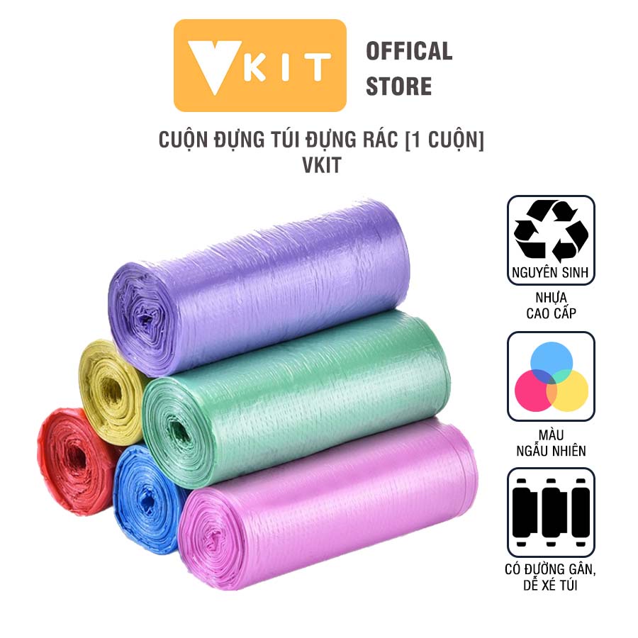 Cuộn đựng túi đựng rác VKIT [ 1 cuộn ].