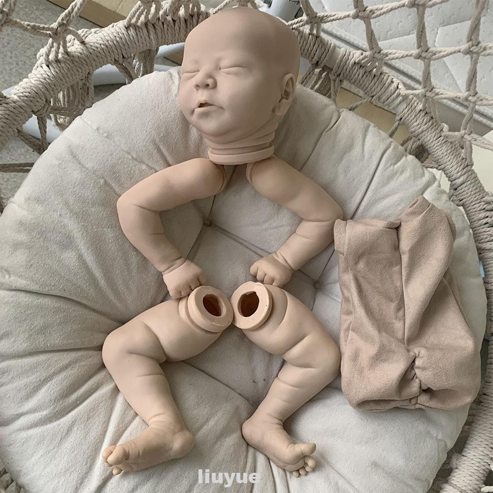 21inch Gift Toy Educational Lifelike Unfinished Real Touch Chase Sleeping Baby Reborn Doll Kit