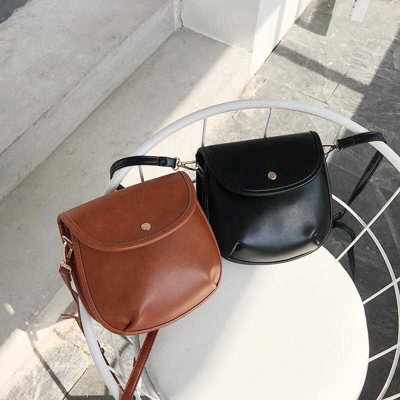 Túi đeo chéo làm bằng da PU phong cách thời trang nữ