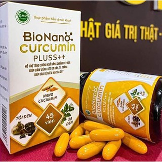 [CHÍNH HÃNG] viên uống NANO CURCUMIN TỎI ĐEN XẠ ĐEN bảo vệ dạ dày, đẹp da, phòng chống ung thư WOOGROUP