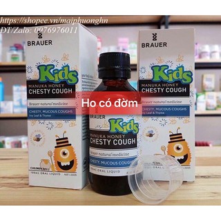 TPBS Brauer Chesty Cough siro ho cho bé từ 2 tuổi (Úc)
