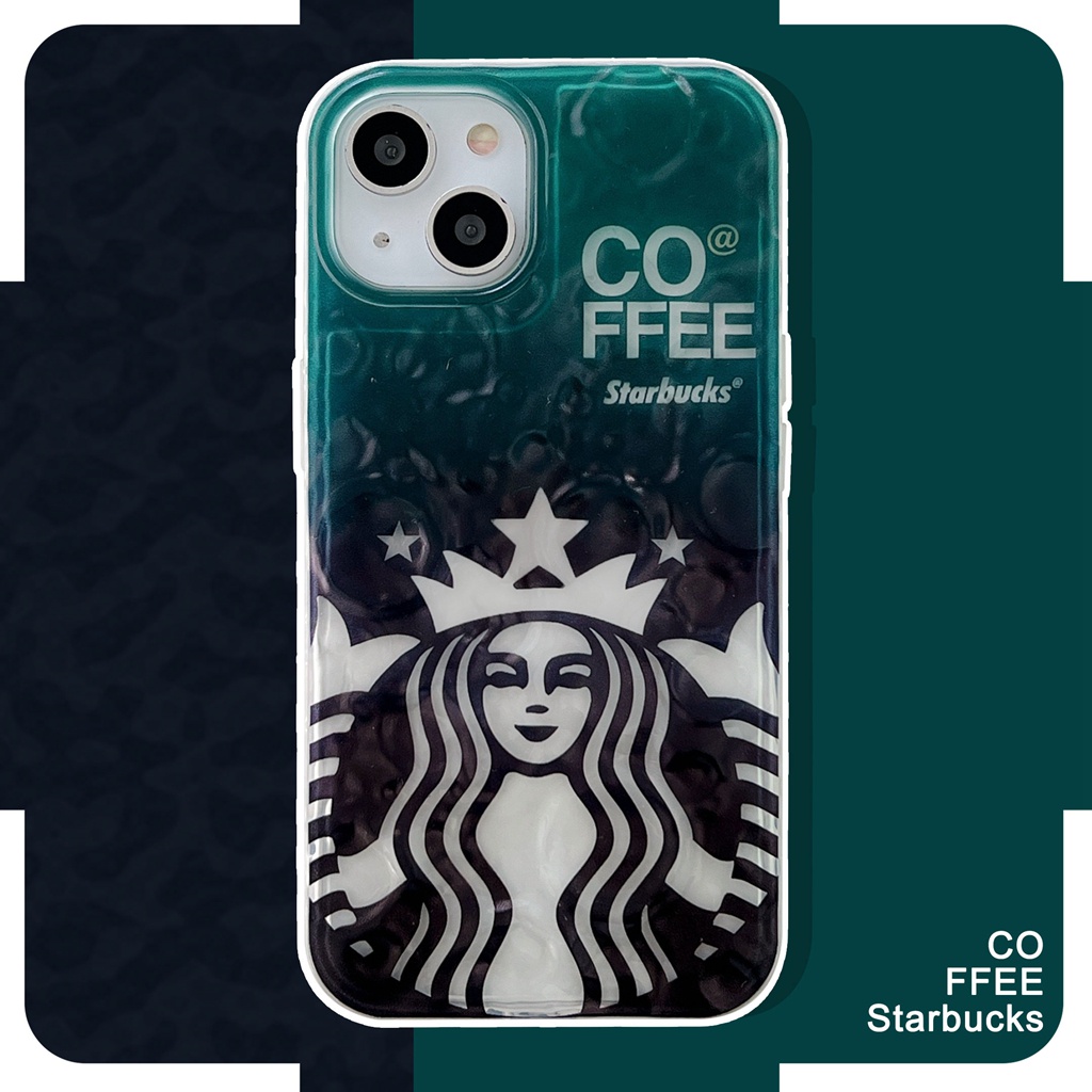 Ốp Điện Thoại Trong Suốt Họa Tiết Starbucks Dành Cho iPhone X XS XR 11 12 13 PRO MAX