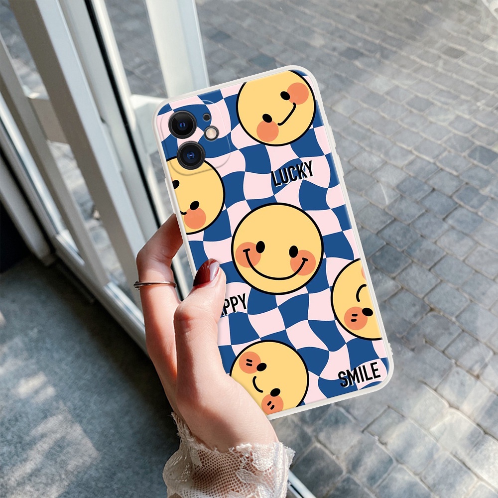 Ốp Điện Thoại Mềm Hình Mặt Cười Cho OPPO A93 A74 A54 A75 A16 A16S F11 PRO F17 F19 F15 F5 #H173