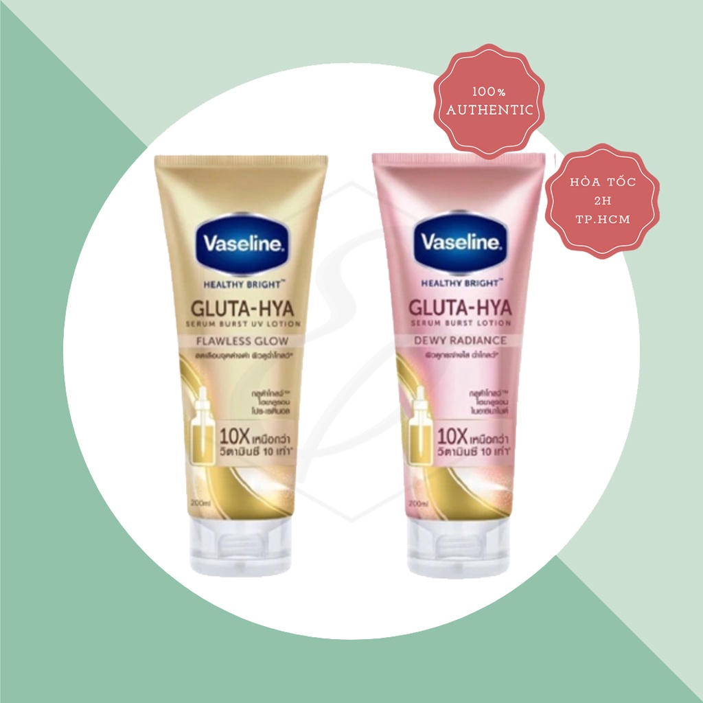 Dưỡng Thể Vaseline Gluta-Hya Serum Burst Lotion - 330ml