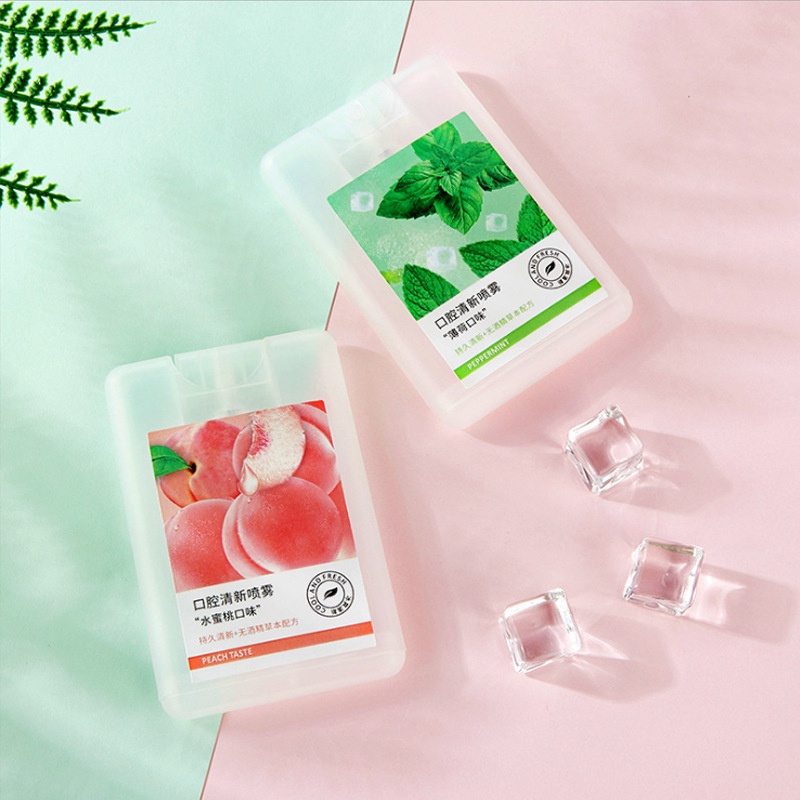 YRSHOP* Xịt Thơm Miệng Vị Đào/Bạc Hà Thơm Mát