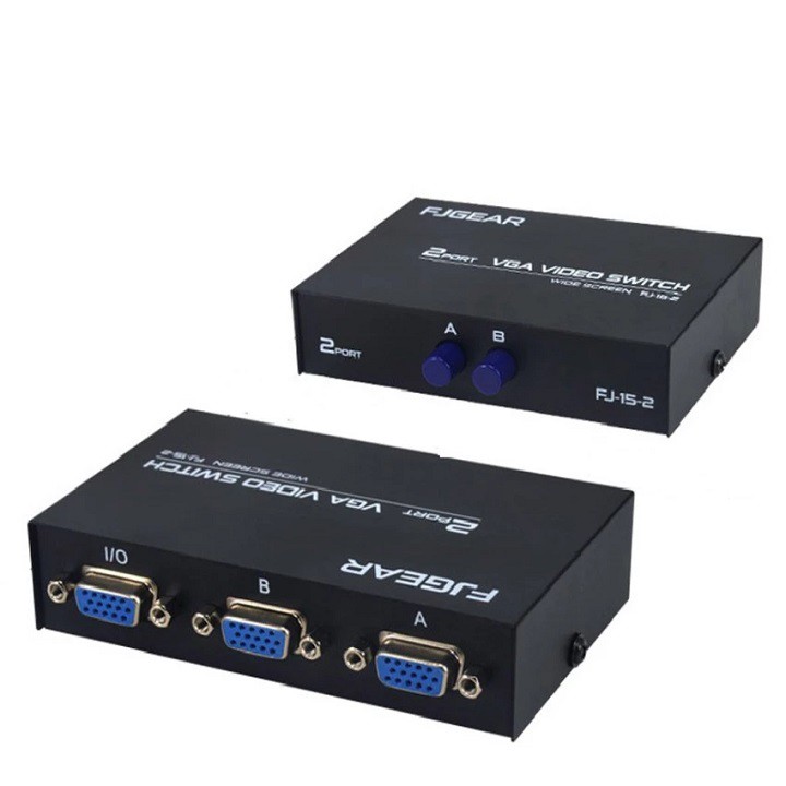 Bộ gộp VGA 2 vào 1 ra - Gộp tín hiệu VGA 2 vào 1 ra - VGA 2 in 1 out - Port VGA Video Switch | BigBuy360 - bigbuy360.vn