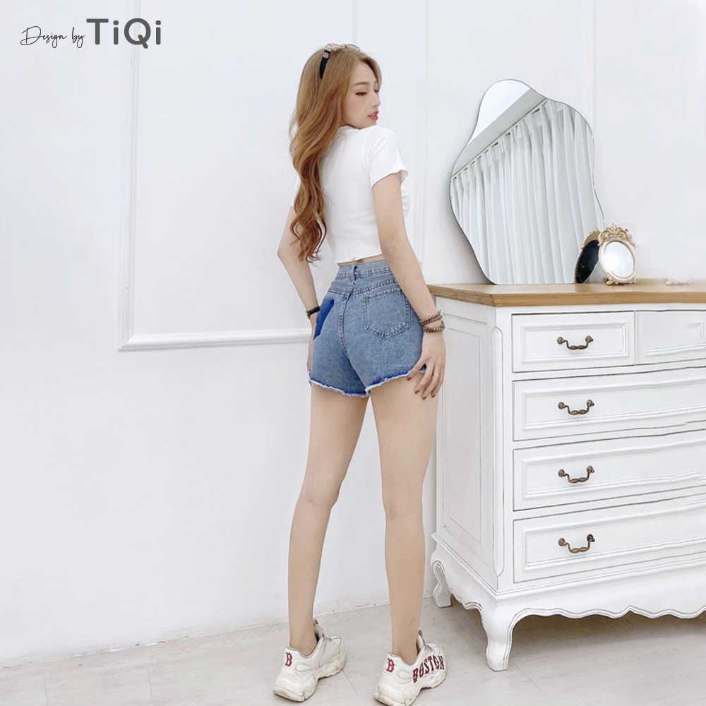 Quần short jean nữ TiQi Jeans S1-478