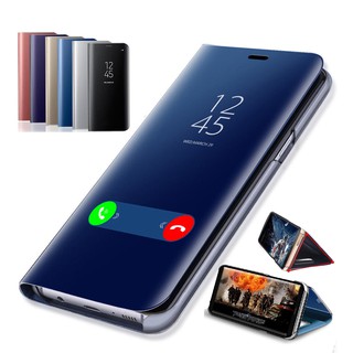 Ốp Điện Thoại Nắp Lật Tráng Gương Sang Trọng Cho Samsung Galaxy S6 S6+ S7 S8 S8+ S6 Edge S6 Edge plus