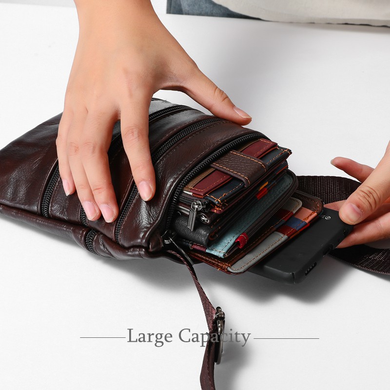 Túi đeo chéo nam bằng da bò sang trọng