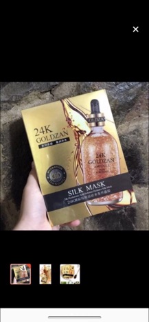 MẶT NẠ LỤA 24k GOLDZAN CAO CẤP