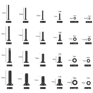 Bộ 1220 ốc vít đầu lục giác m2 m3 m4 m5