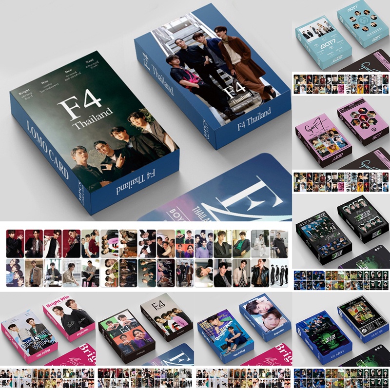 Hộp 30 Ảnh Lomo Card Hai Mặt In Hình Nhóm Nhạc KPOP STRAYKIDS got7 F4-thailand