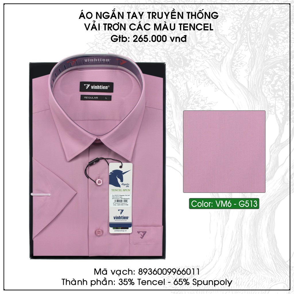 Áo Sơ Mi Ngắn Tay Màu Classic Vĩnh Tiến 265 | BigBuy360 - bigbuy360.vn