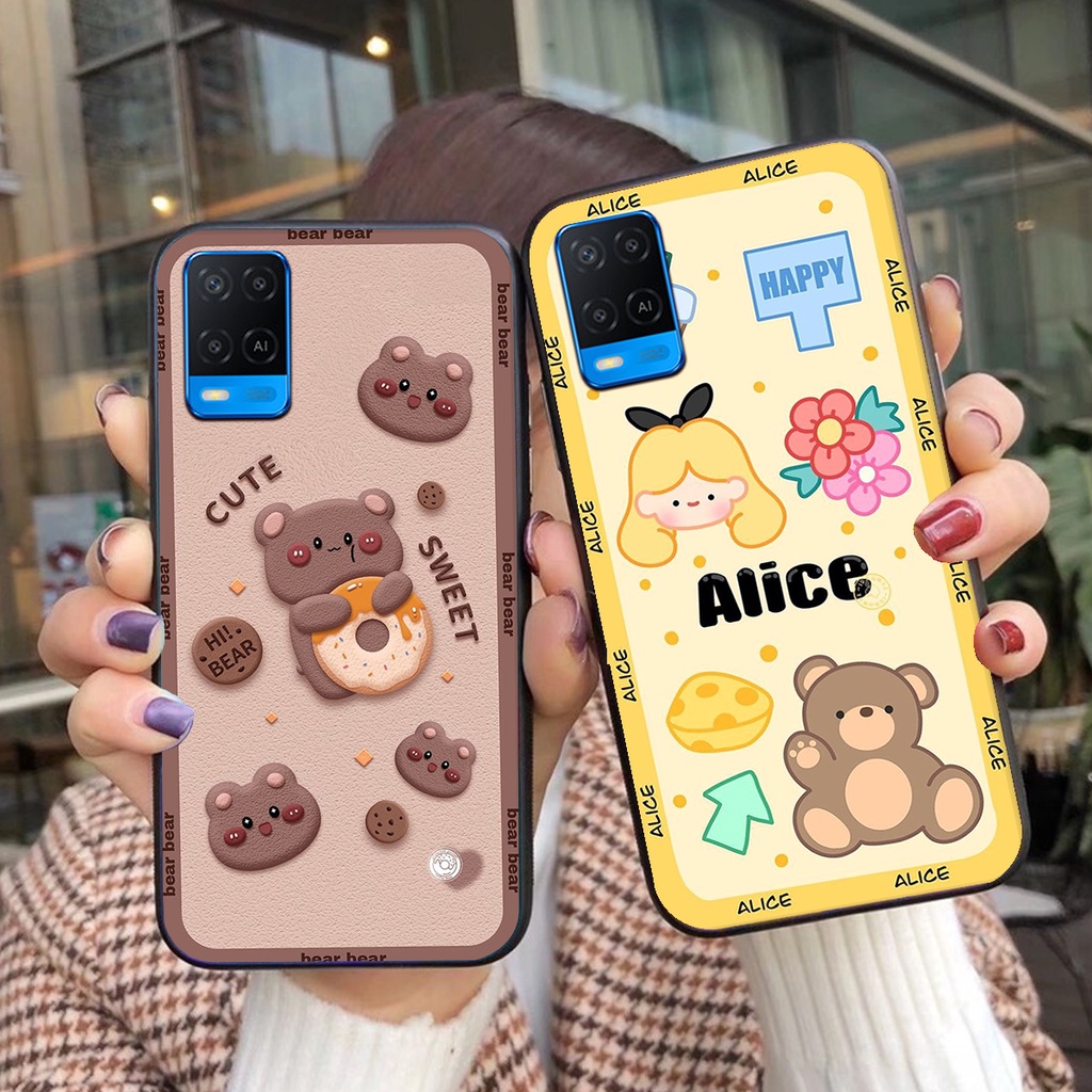 Ốp lưng  Oppo A15/A16/A52/A53/A55/ A54/A53/A92/A73/A74/A71/A83/A93/A94/A95  gấu Beer -mới nhất-XINH