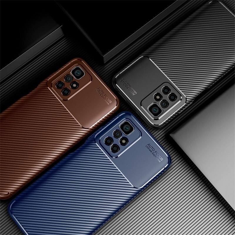 Ốp điện thoại sợi carbon silicon TPU cho Xiaomi 11t 12t lite redmi note 10s poco m4 x3 f3 gt pro max mi 11 lite pro