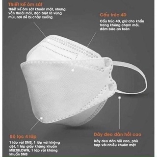 Sỉ 1 thùng khẩu trang KF94 4D (300 cái)