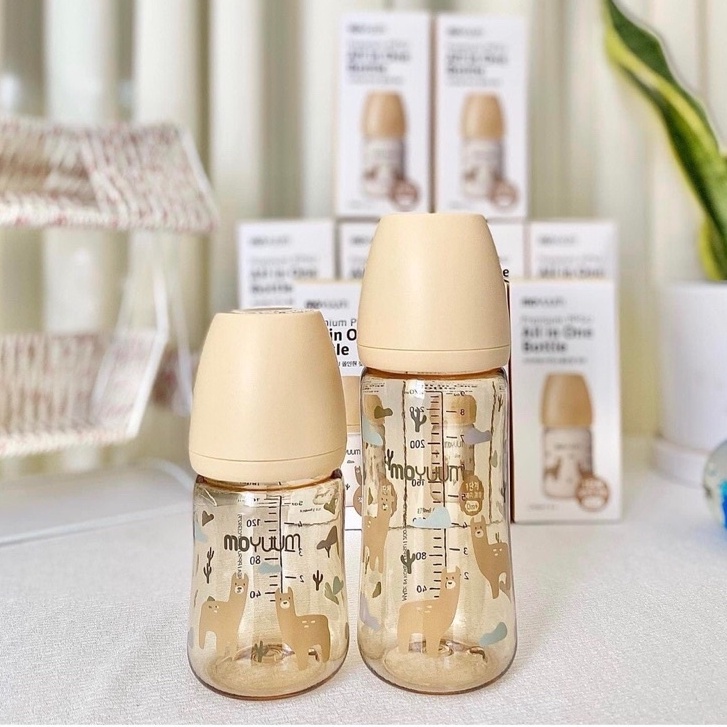 Bình sữa Moyuum Lạc Đà, Moyuum Vàng, Moyuum Llama edition 170ml- 270ml