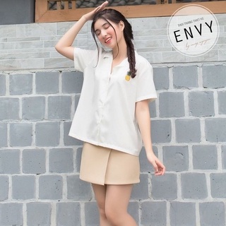 Sơ mi nữ cổ vest trái dứa envy - s0465