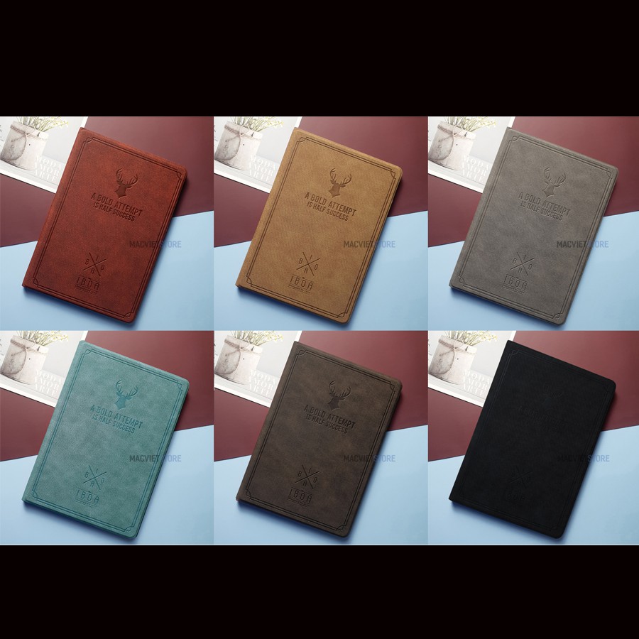 Ốp iPad, Bao Da iPad Logo Đầu Hươu - 5 Màu Cực Chất