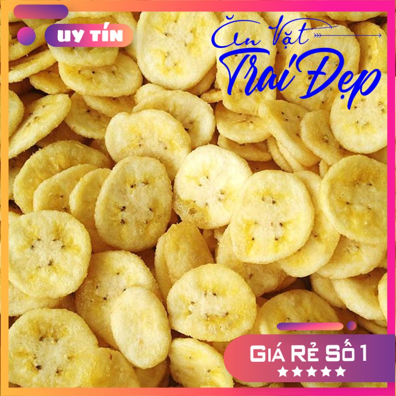 Chuối Cao Sấy Giòn hủ Pet 300g - Trai Đẹp Snack